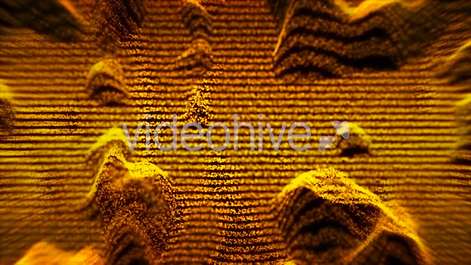 Epic Gold Waves of Particles Background Loop Videohive 21357949 Motion Graphics Image 7