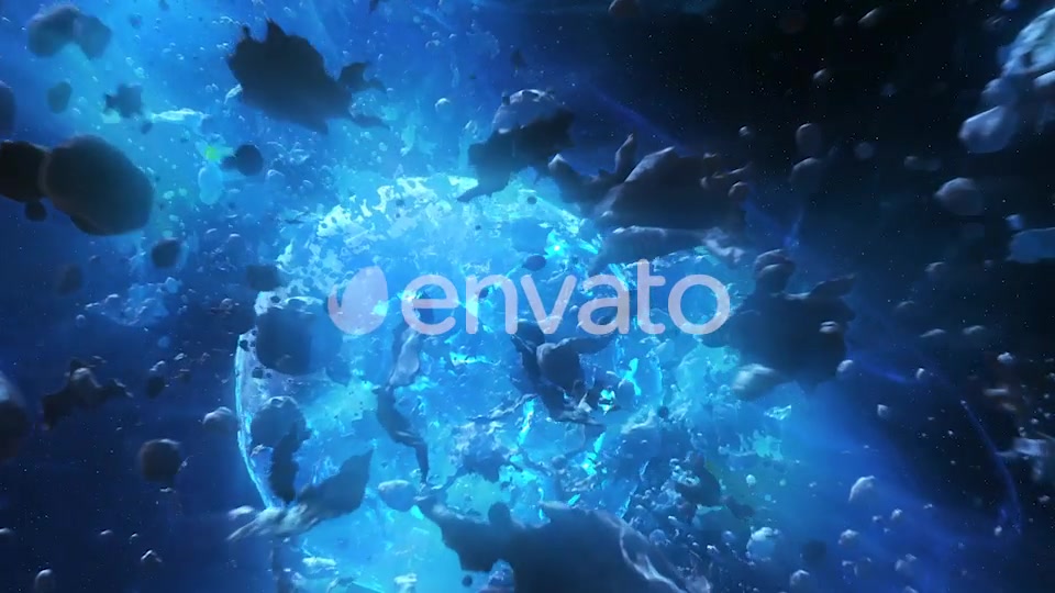 Epic Space Scene with Asteroids and Planet Videohive 22175307 Motion Graphics Image 3