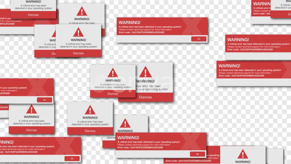 Error Messages Videohive 22588499 Motion Graphics Image 3