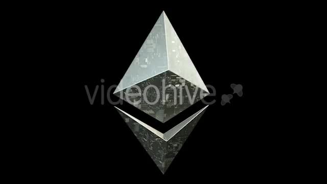 Ethereum Blockchain Digital Coin Rotating Videohive 20658803 Motion Graphics Image 1