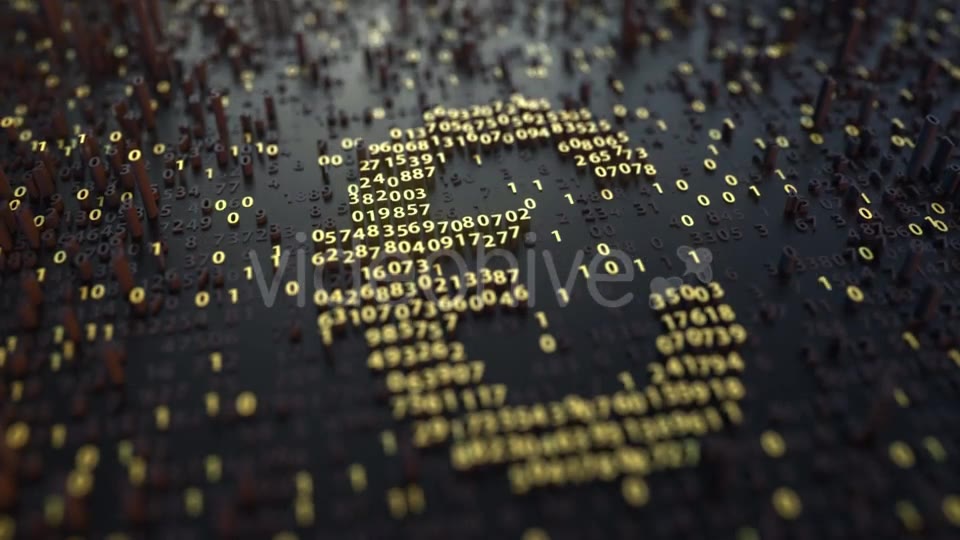 Euro EUR Symbol Made of Golden Numbers Videohive 20860767 Motion Graphics Image 6