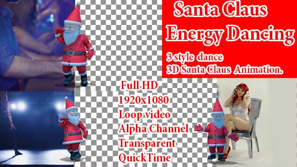 Event Christmas Cool Dance Santa - Download 20921890 Videohive