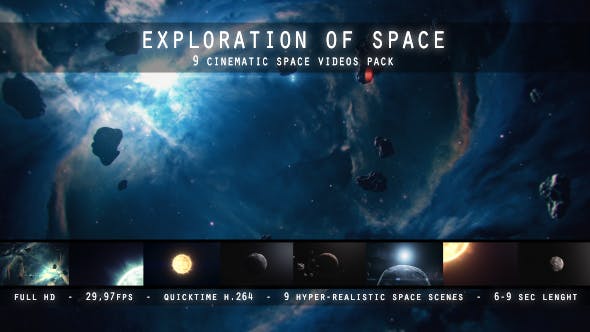 Exploration of Space 9 Space Videos - Download Videohive 15397527