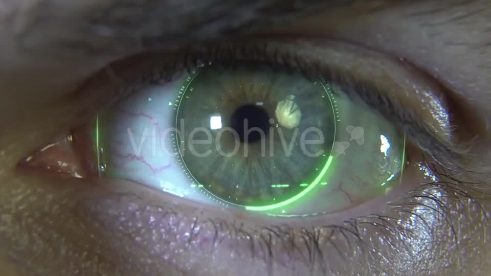Eye with Green Hologram Videohive 19913539 Motion Graphics Image 1