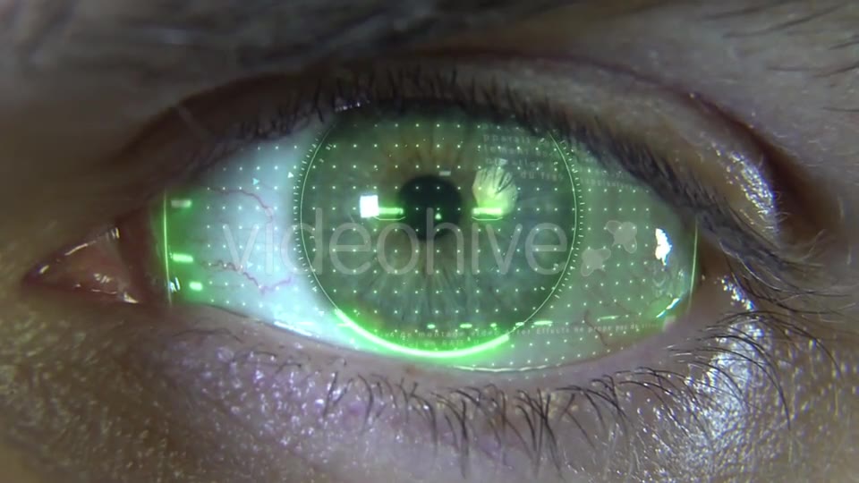 Eye with Green Hologram Videohive 19913539 Motion Graphics Image 2