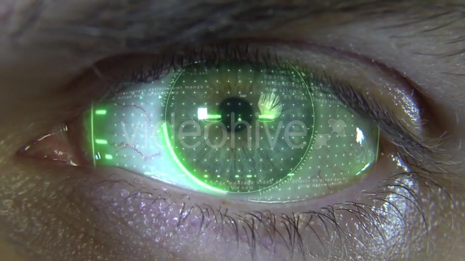 Eye with Green Hologram Videohive 19913539 Motion Graphics Image 3