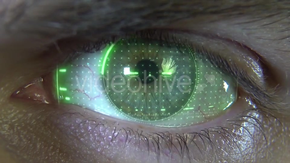Eye with Green Hologram Videohive 19913539 Motion Graphics Image 5