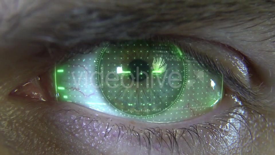 Eye with Green Hologram Videohive 19913539 Motion Graphics Image 7