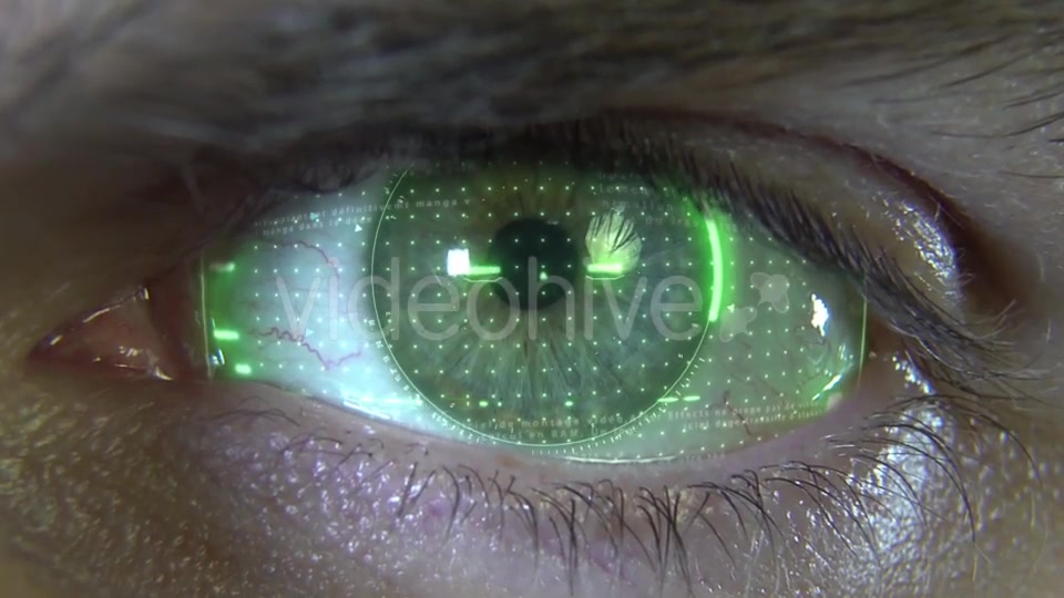 Eye with Green Hologram Videohive 19913539 Motion Graphics Image 8