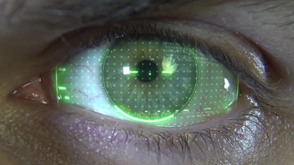 Eye with Green Hologram - 19913539 Videohive Download