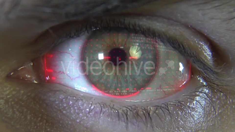 Eye with Red Hologram Videohive 19913745 Motion Graphics Image 2