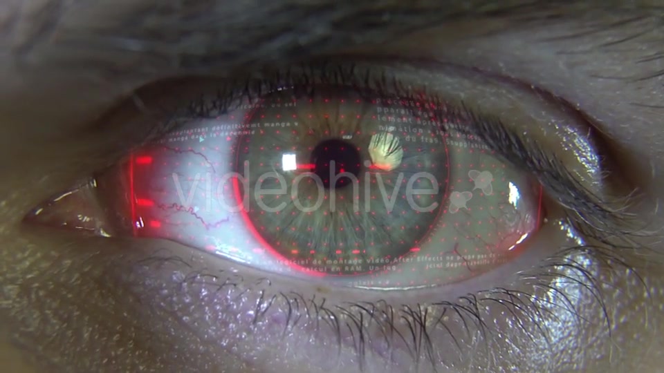 Eye with Red Hologram Videohive 19913745 Motion Graphics Image 3