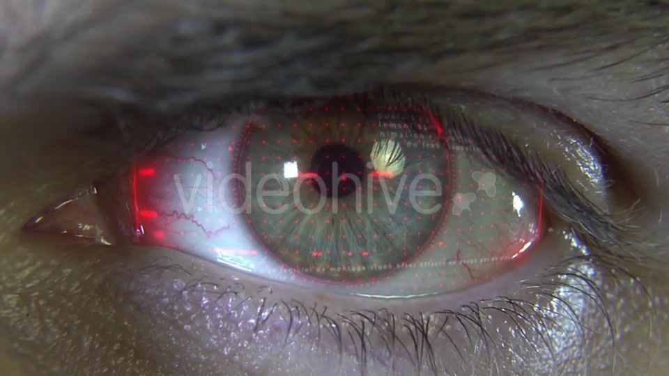 Eye with Red Hologram Videohive 19913745 Motion Graphics Image 7