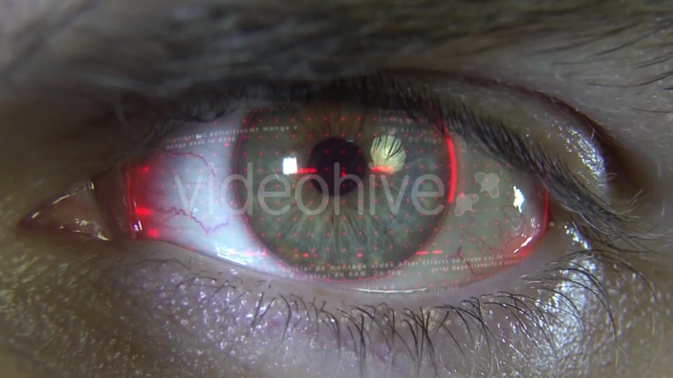 Eye with Red Hologram Videohive 19913745 Motion Graphics Image 8