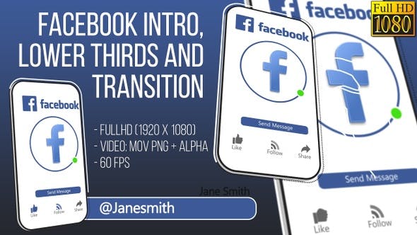 Facebook Intro and Lowerthird FullHD (Video) - 25552888 Download Videohive