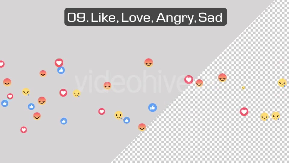 Facebook Like Reactions 12 Pack Videohive 19587458 Motion Graphics Image 8
