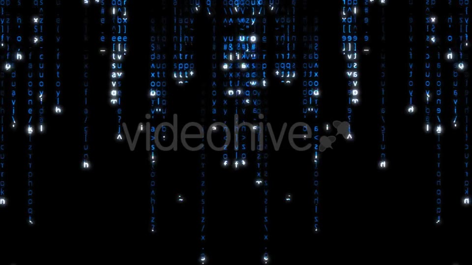 Falling Blue Matrix Code Videohive 20618063 Motion Graphics Image 2