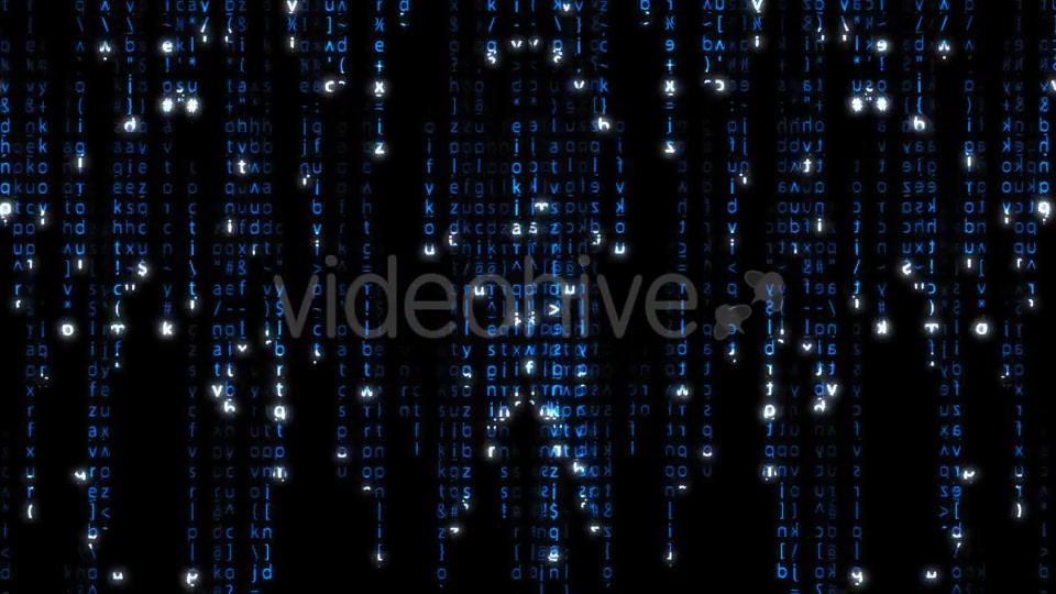 Falling Blue Matrix Code Videohive 20618063 Motion Graphics Image 4
