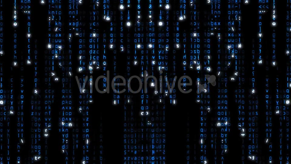Falling Blue Matrix Code Videohive 20618063 Motion Graphics Image 5