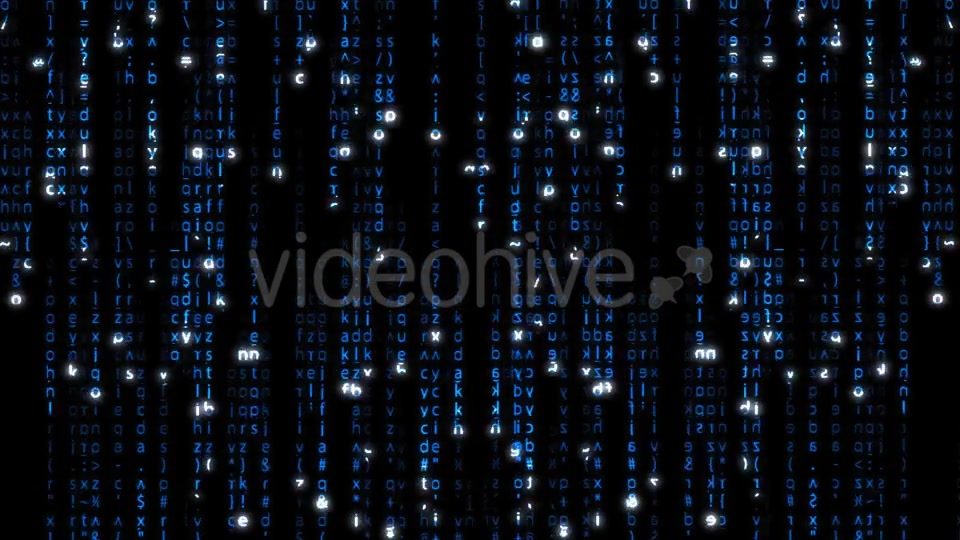 Falling Blue Matrix Code Videohive 20618063 Motion Graphics Image 7