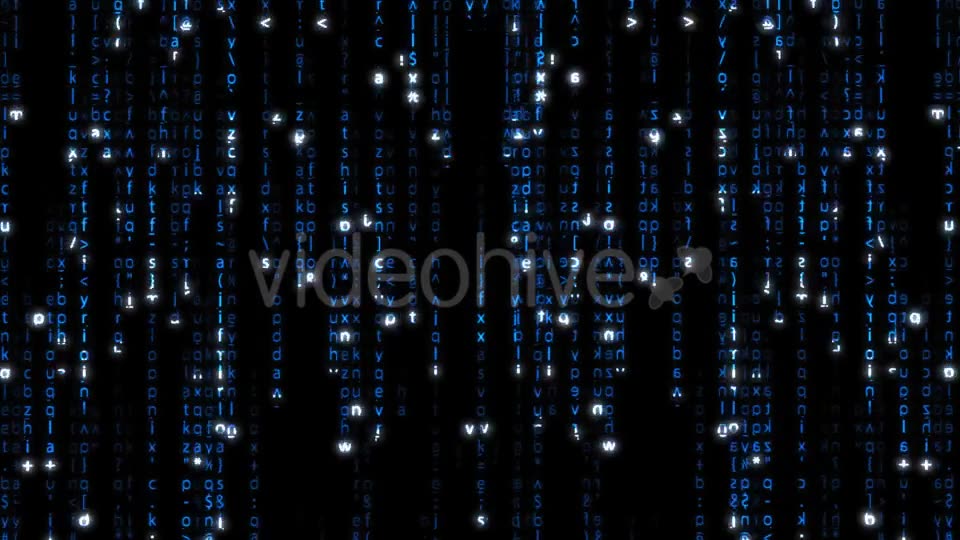 Falling Blue Matrix Code Videohive 20618063 Motion Graphics Image 8
