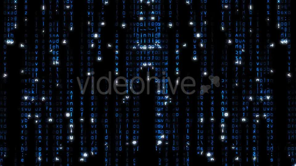 Falling Blue Matrix Code Videohive 20618063 Motion Graphics Image 9
