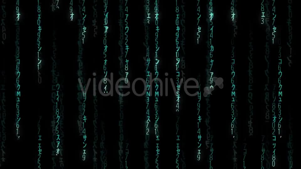 Falling Blue Matrix Code Videohive 20813487 Motion Graphics Image 10