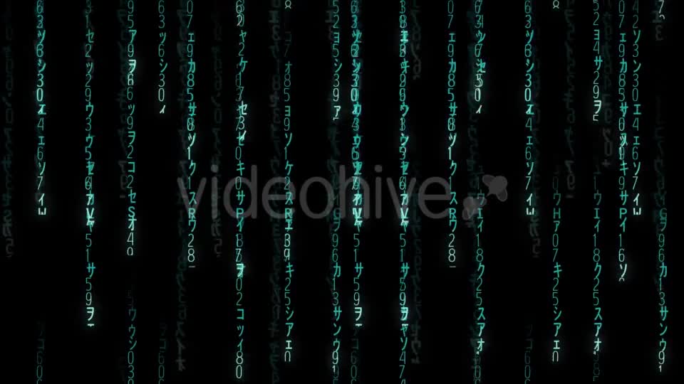 Falling Blue Matrix Code Videohive 20813487 Motion Graphics Image 12