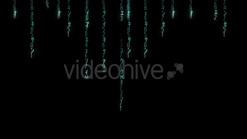 Falling Blue Matrix Code Videohive 20813487 Motion Graphics Image 2