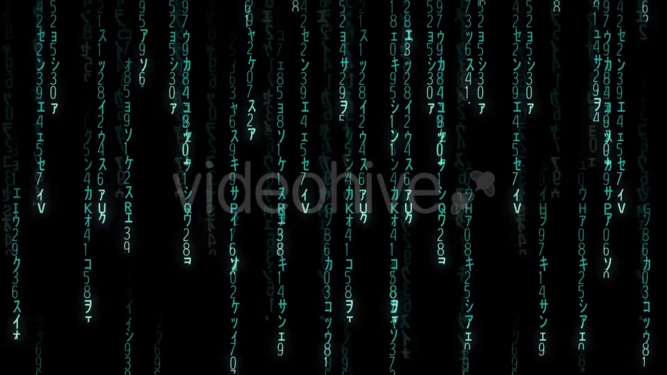 Falling Blue Matrix Code Videohive 20813487 Motion Graphics Image 4