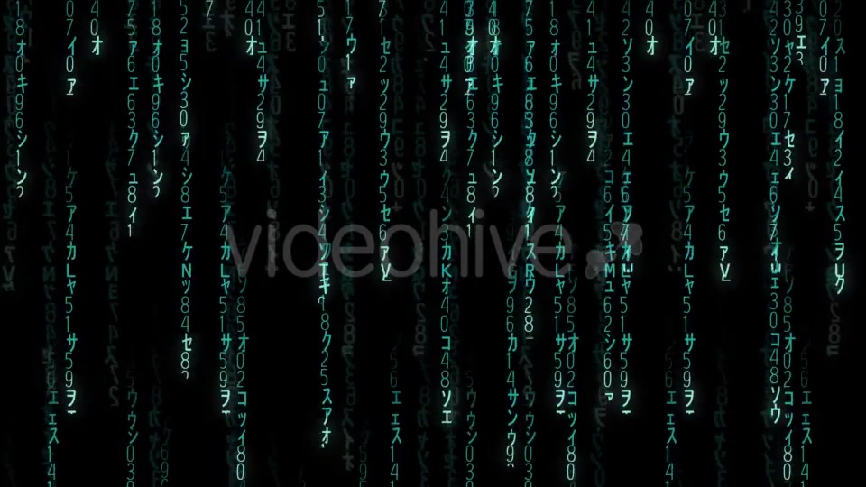 Falling Blue Matrix Code Videohive 20813487 Motion Graphics Image 5