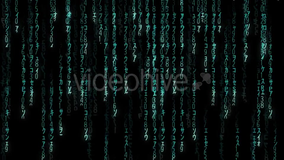 Falling Blue Matrix Code Videohive 20813487 Motion Graphics Image 6