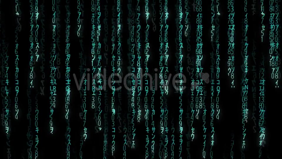 Falling Blue Matrix Code Videohive 20813487 Motion Graphics Image 7