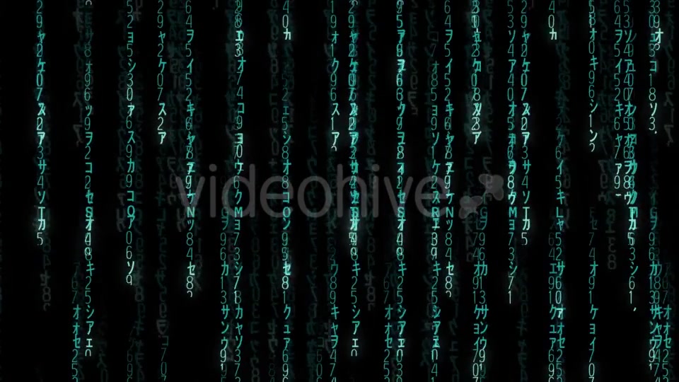 Falling Blue Matrix Code Videohive 20813487 Motion Graphics Image 8