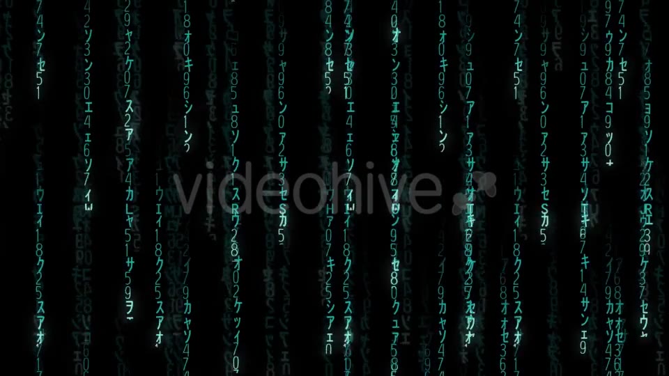 Falling Blue Matrix Code Videohive 20813487 Motion Graphics Image 9