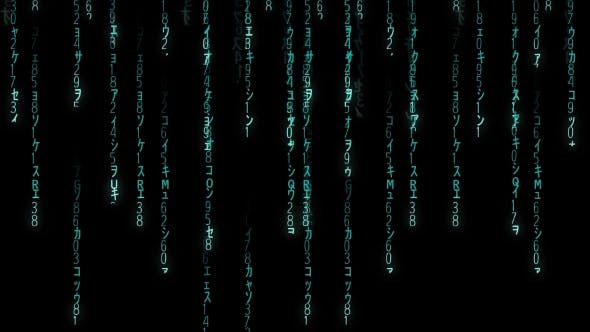 Falling Blue Matrix Code - Download 20813487 Videohive