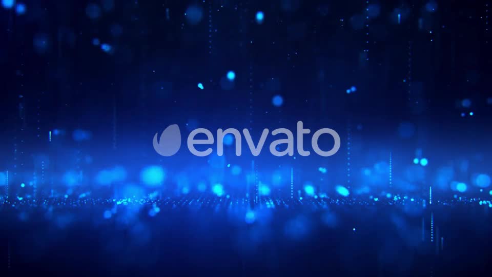 Falling Blue Particles Background Videohive 22975339 Motion Graphics Image 1
