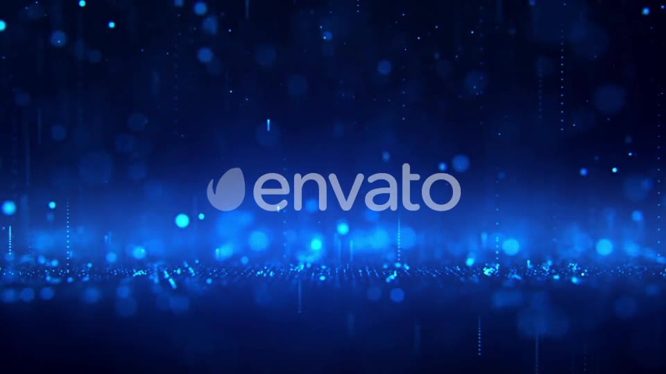 Falling Blue Particles Background Videohive 22975339 Motion Graphics Image 2