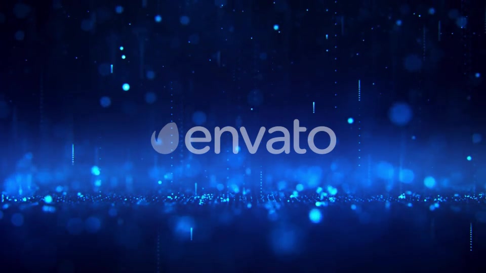 Falling Blue Particles Background Videohive 22975339 Motion Graphics Image 4