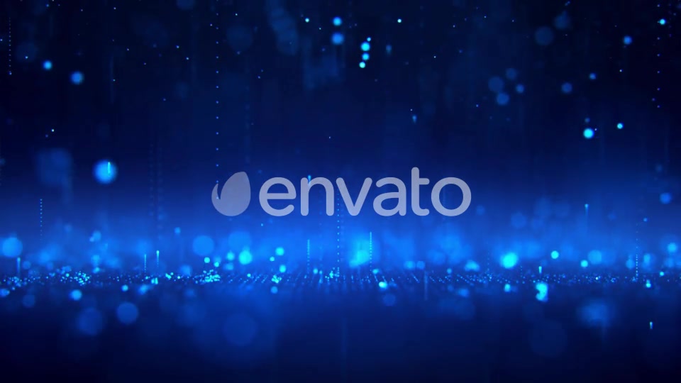 Falling Blue Particles Background Videohive 22975339 Motion Graphics Image 9