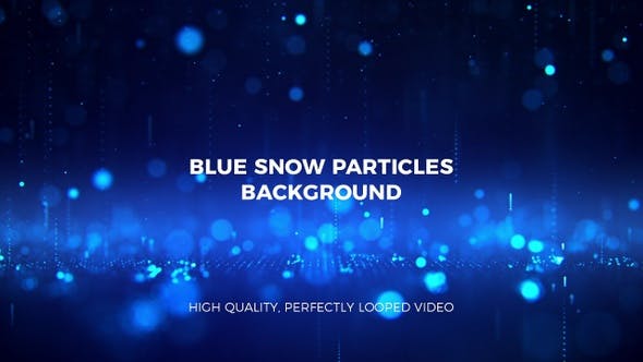 Falling Blue Particles Background - Videohive Download 22975339