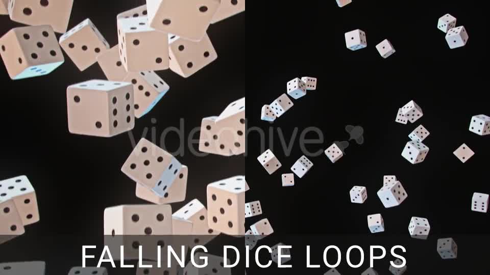 Falling Dice Loops Videohive 17398684 Motion Graphics Image 1