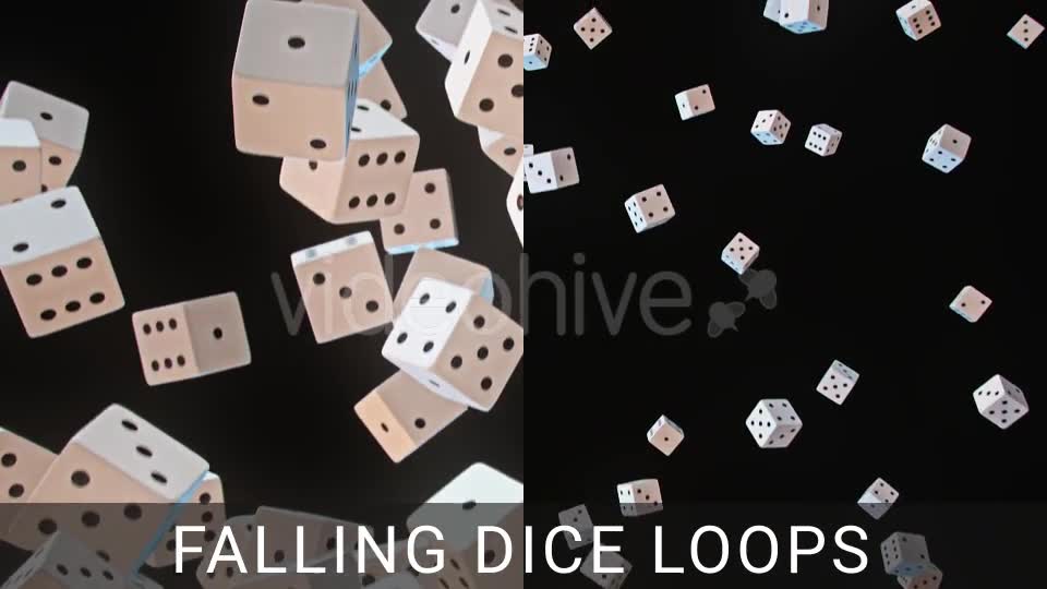 Falling Dice Loops Videohive 17398684 Motion Graphics Image 2