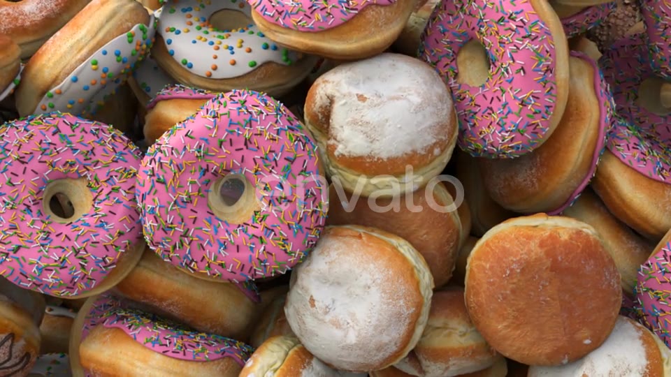 Falling Different Donuts Videohive 22279883 Motion Graphics Image 5
