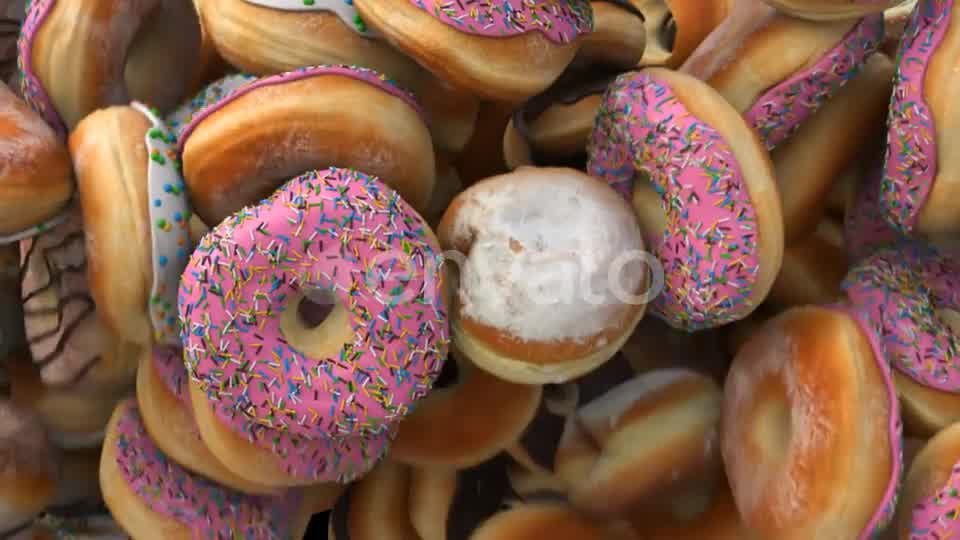 Falling Different Donuts Videohive 22279883 Motion Graphics Image 8