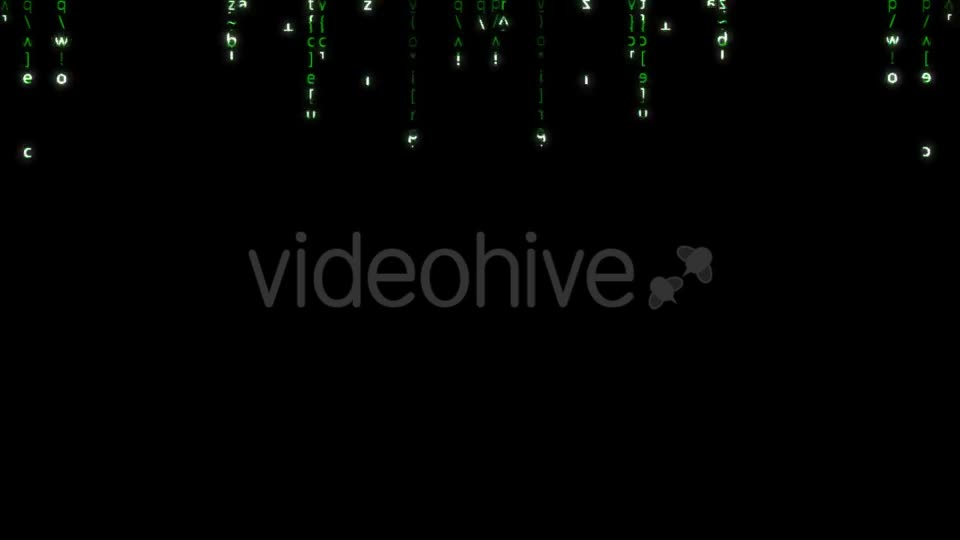 Falling Green Matrix Code Videohive 20618052 Motion Graphics Image 1