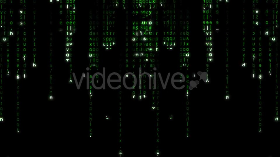 Falling Green Matrix Code Videohive 20618052 Motion Graphics Image 2