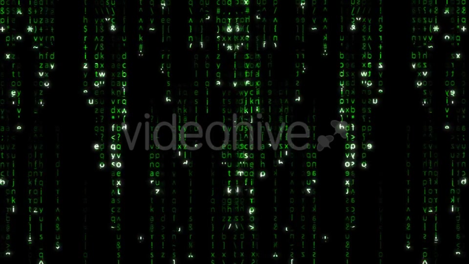 Falling Green Matrix Code Videohive 20618052 Motion Graphics Image 3