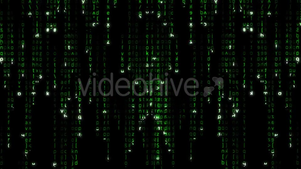 Falling Green Matrix Code Videohive 20618052 Motion Graphics Image 4