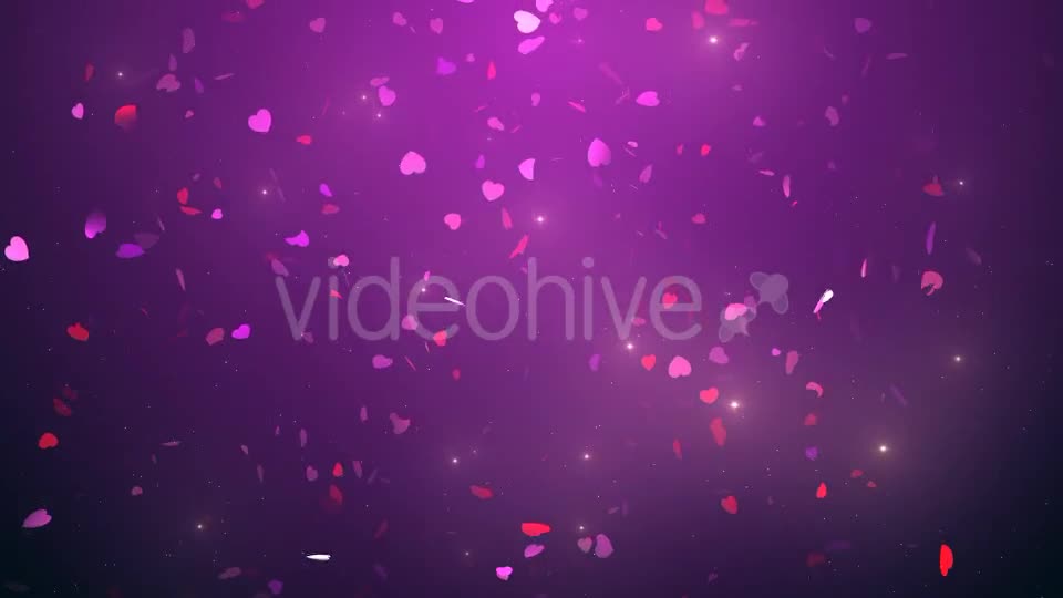 Falling Hearts Videohive 19376238 Motion Graphics Image 1